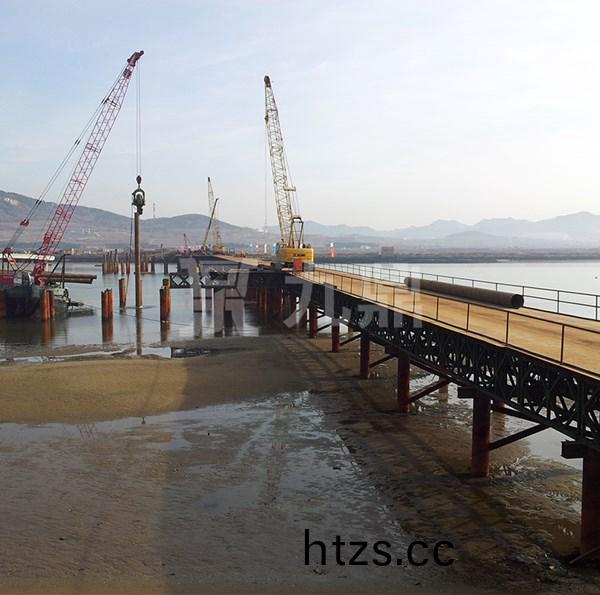 中交三航威海青榮城際公路雙島港特大橋鋼平檯(tai)